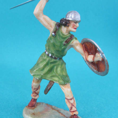 8838  Normand attaquant avec épée et bouclier (I).